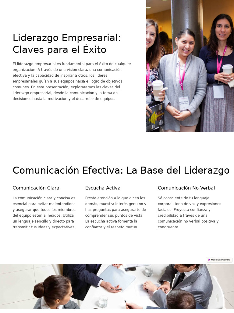 Liderazgo Empresarial Claves para El Exito | PDF | Liderazgo | Comunicación
