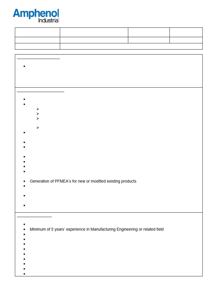 Manufacturing Engineer Role Overview | PDF | Computing