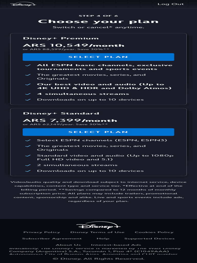 Select Plan Disney+ | PDF