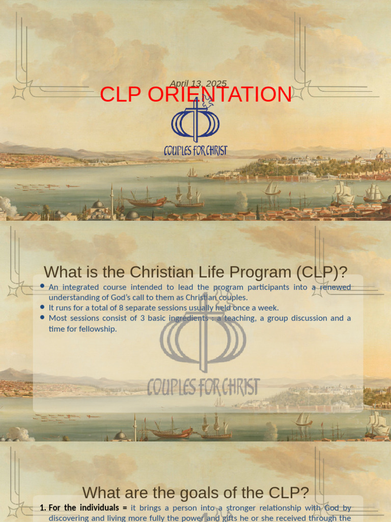 CLP Orientation for Christian Couples | PDF