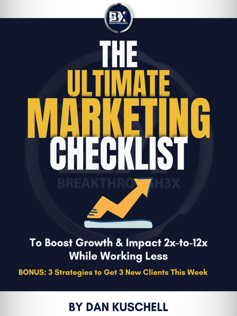 Ultimate Marketing Checklist for CEOs | PDF | Gmail | Marketing
