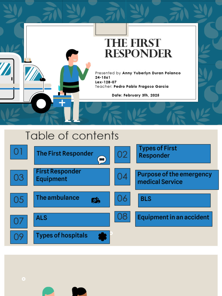First Responder Roles and Equipment Guide | PDF | Emergency Medical ...