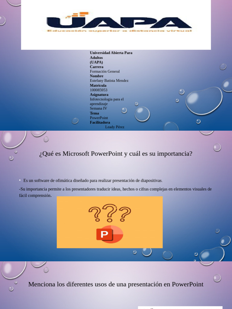 Presentacion de Power Point | PDF | Microsoft PowerPoint | Software