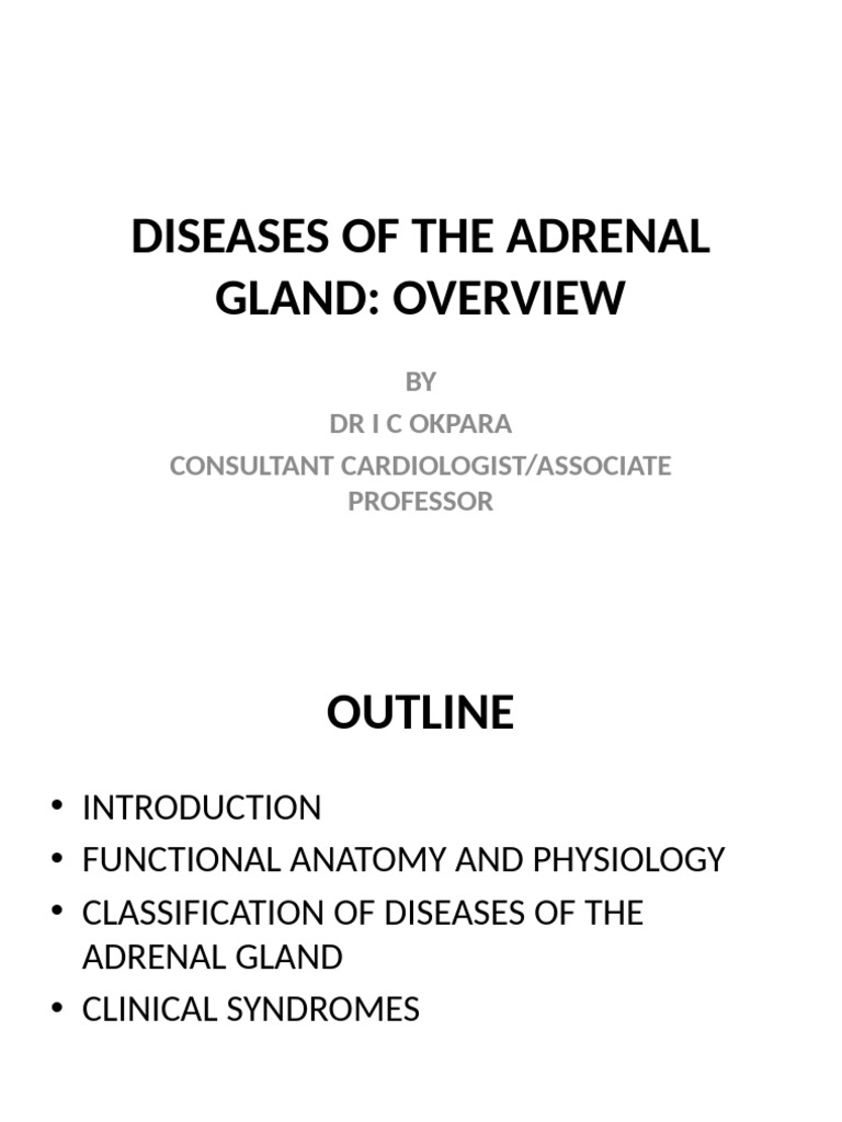 Adrenal Gland Diseases Overview | PDF | Adrenal Gland ...