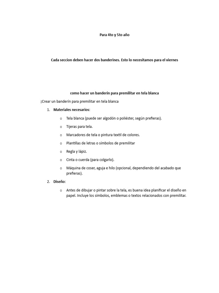 Para 4to y 5to año | PDF