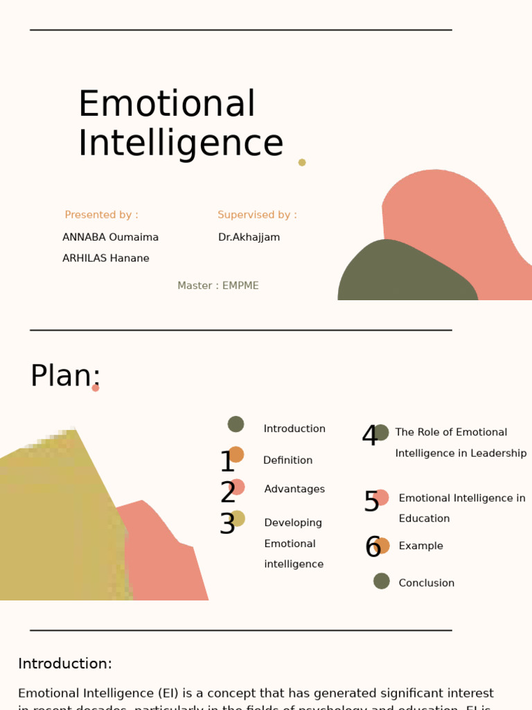 Emotional Intelligence | PDF | Emotional Intelligence | Intelligence