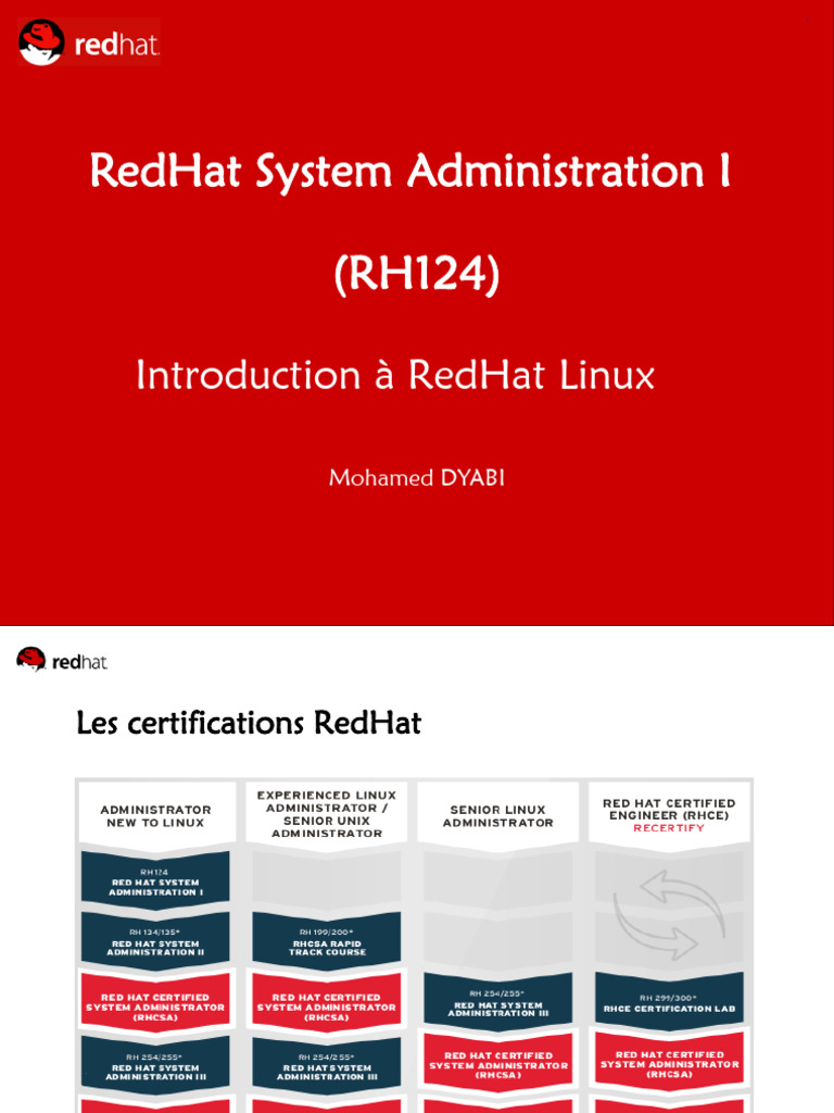 Introduction à Red Hat Linux Gratuit | PDF | Unix | Logiciel gratuit