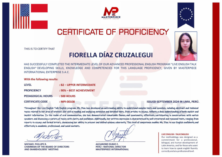 Certificate of Proficiency | PDF