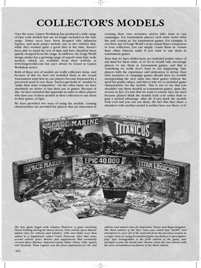 Epic Armageddon Collectors Models | PDF | Warfare