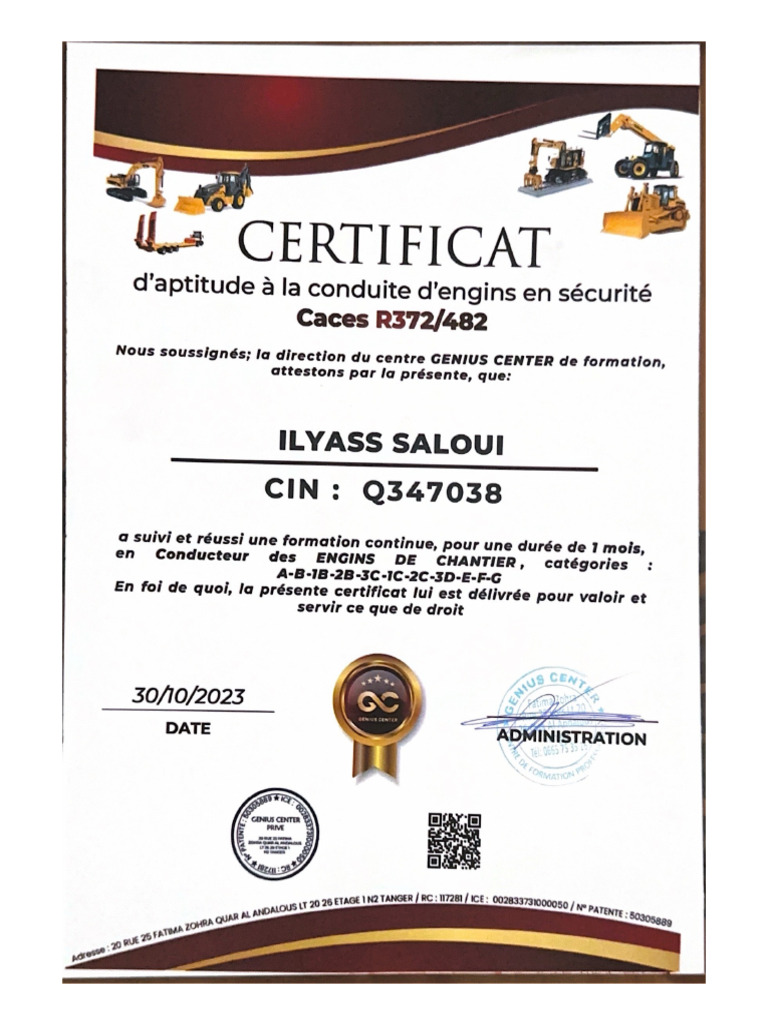 CERTIFICAT | PDF