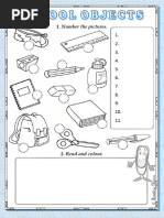 School Objects Numbers And Colors Guide Pdf