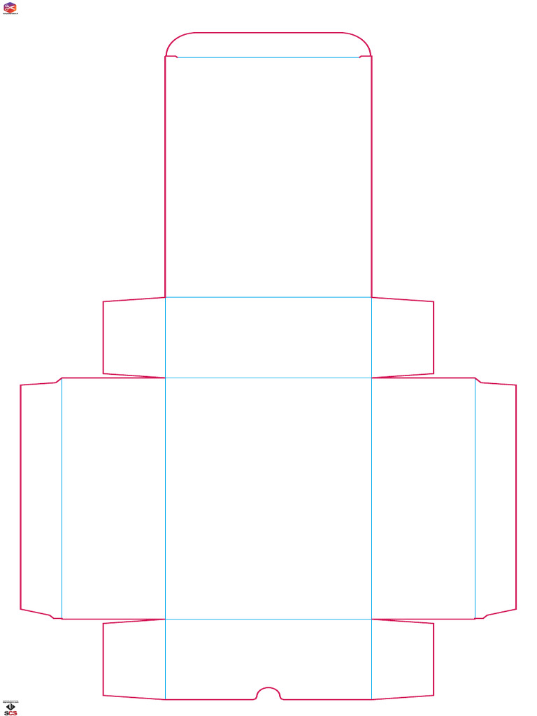 Shallow Box Template 10x15x5 cm | PDF