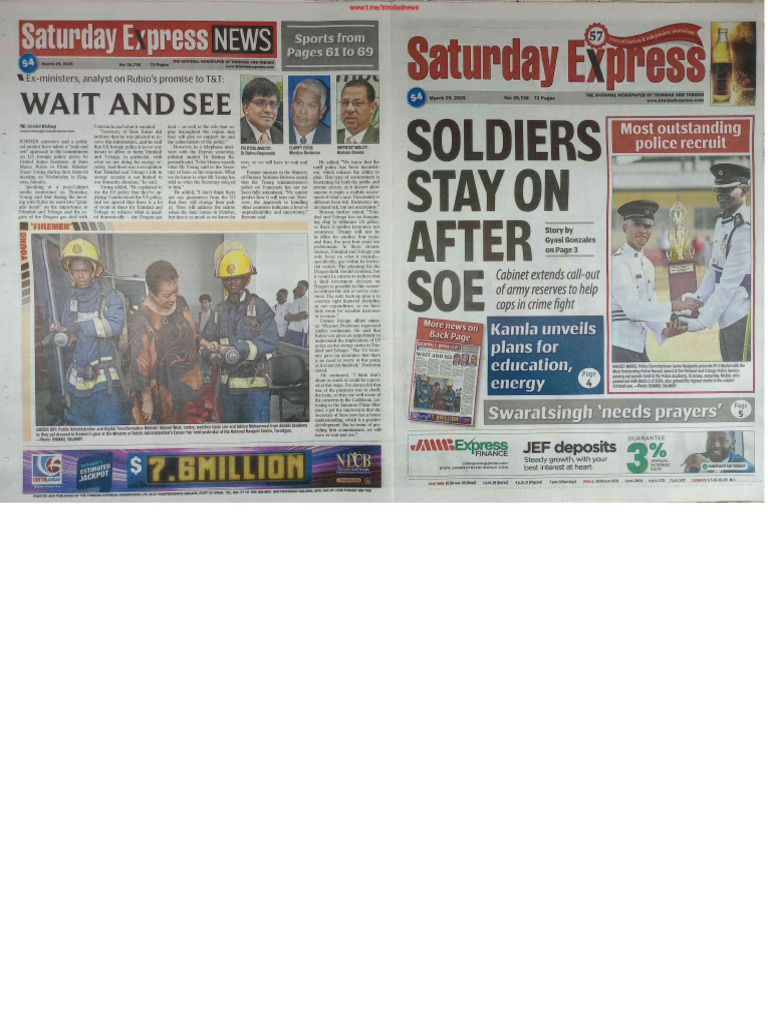 Saturday Express - March 29, 2025 | PDF
