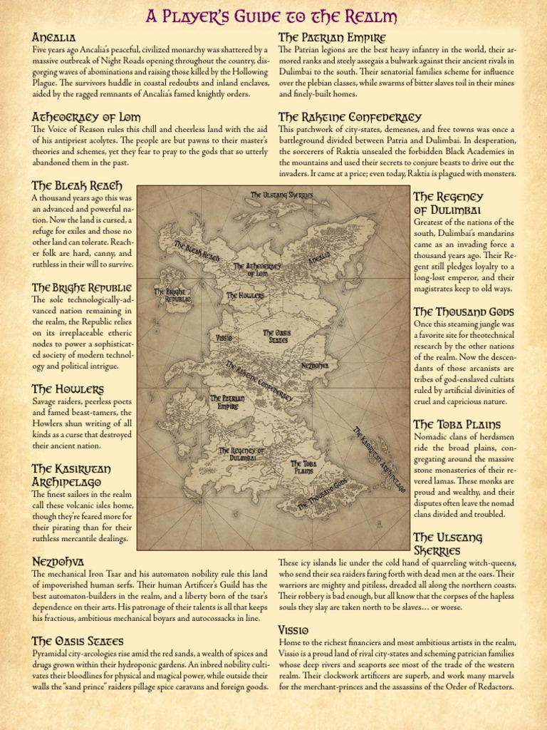 A Player’s Guide to the Realm | PDF
