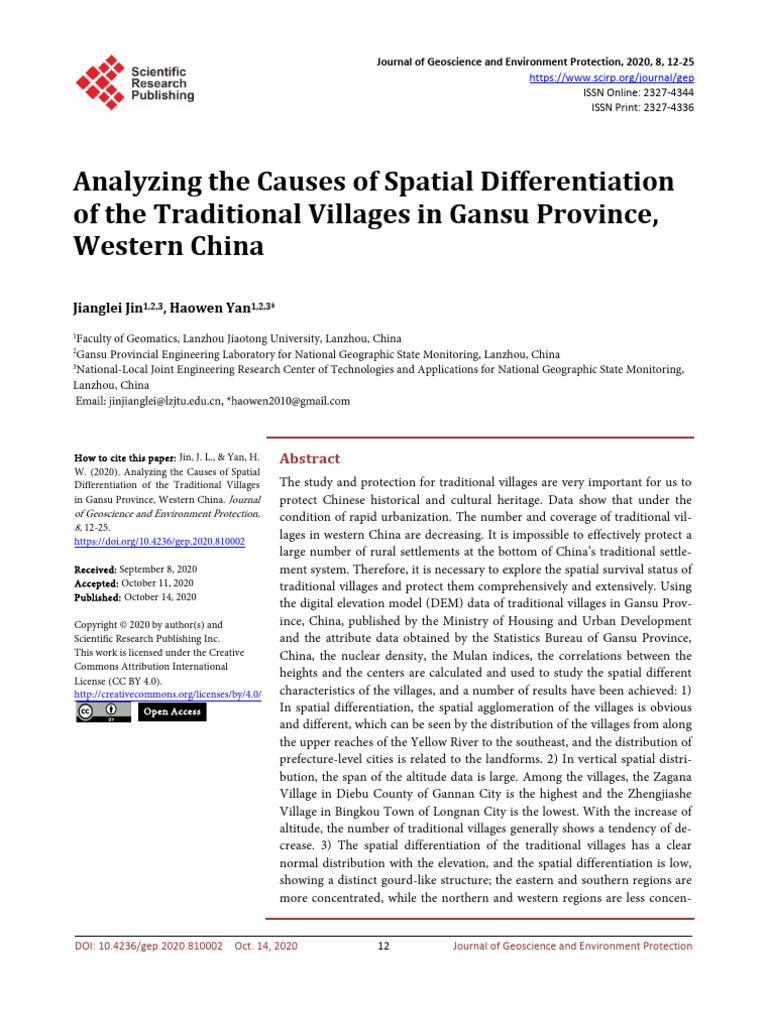 Analyzing The Causes of Spatial Differentiation | PDF | Normal Distribution