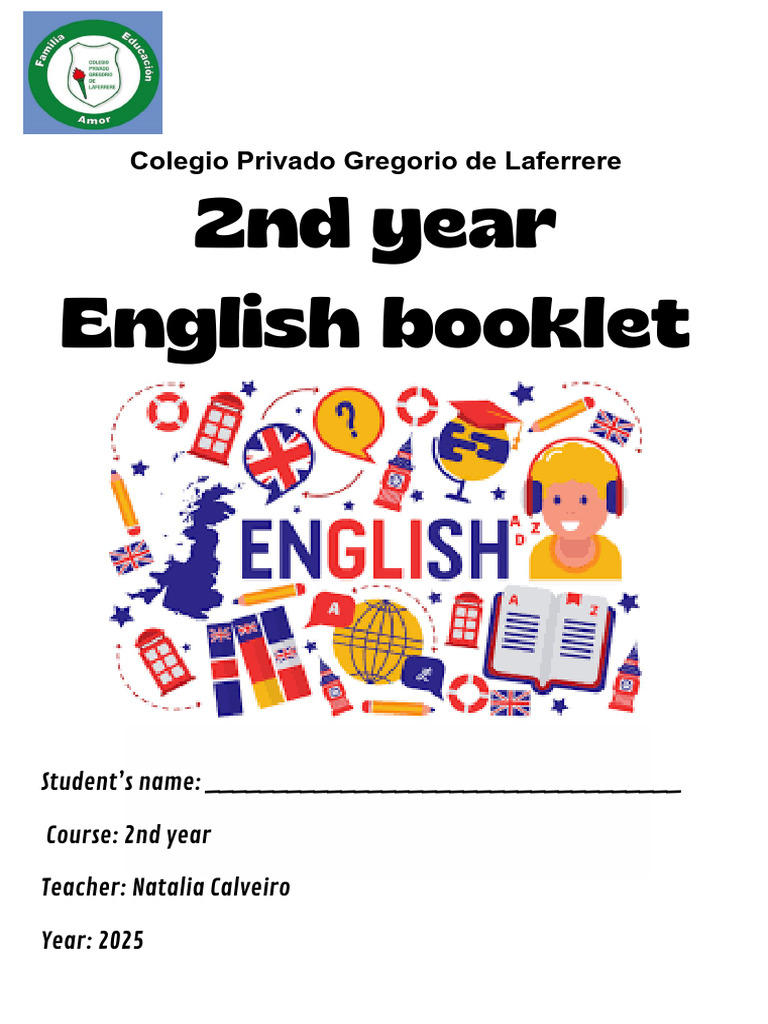 English Booklet 2nd Year PDF | PDF