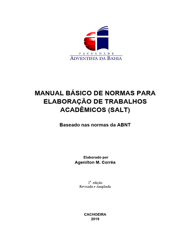 Normas ABNT para Trabalhos Acadêmicos | PDF | Abstract (resumo ...