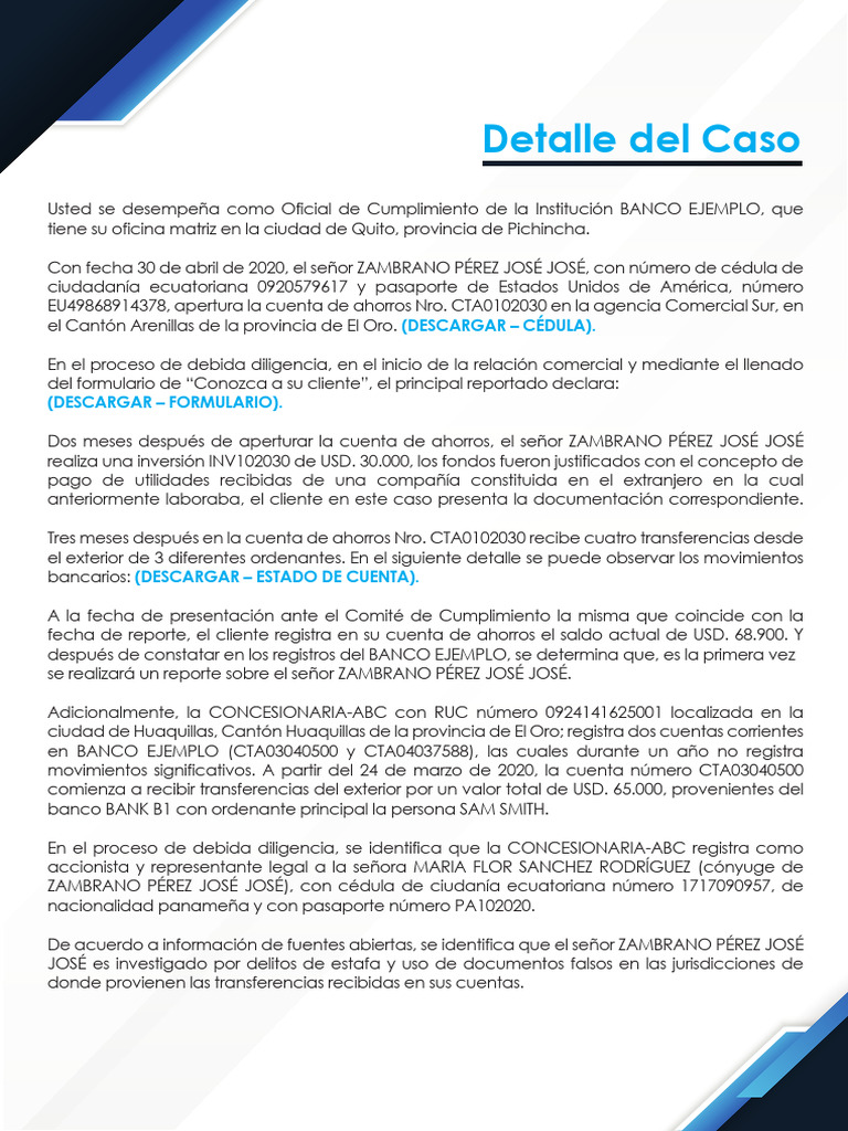 Def Case | PDF | Bancos