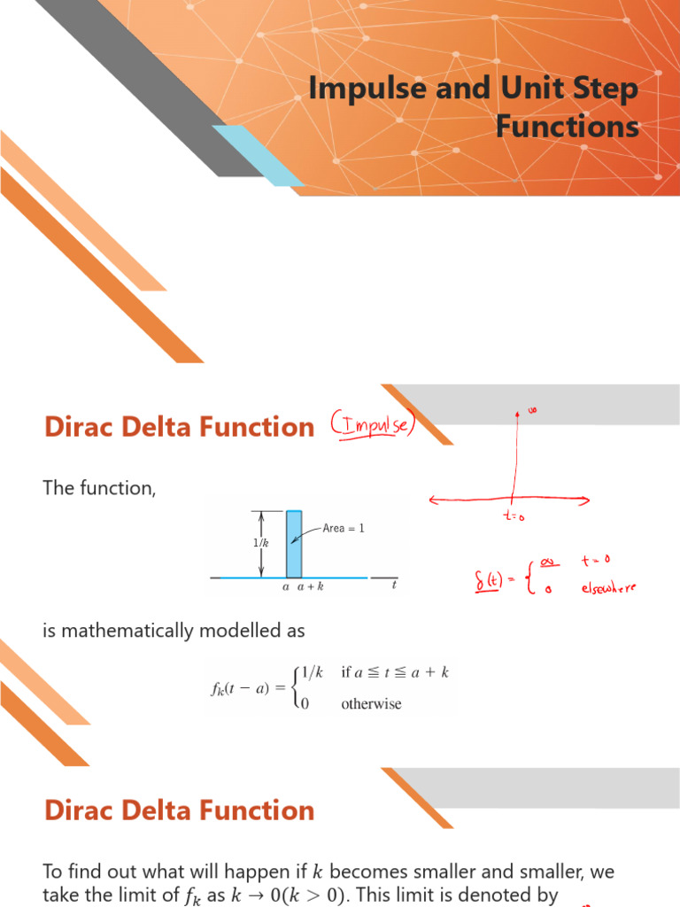 Impulse and Unit Step Functions - Flux - Annon | PDF | Laplace ...
