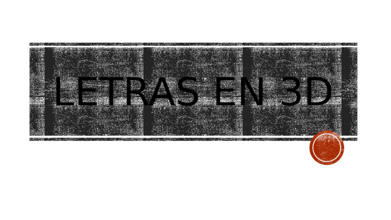 Letras en 3d 5to | PDF
