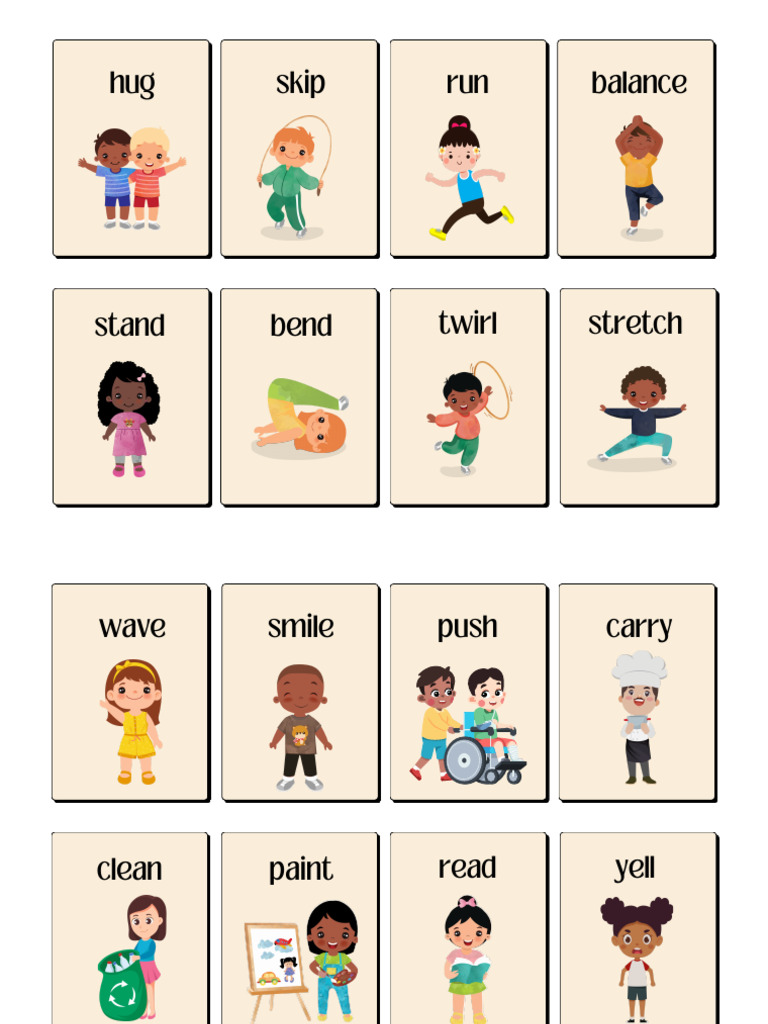 Verbs Flashcards | PDF