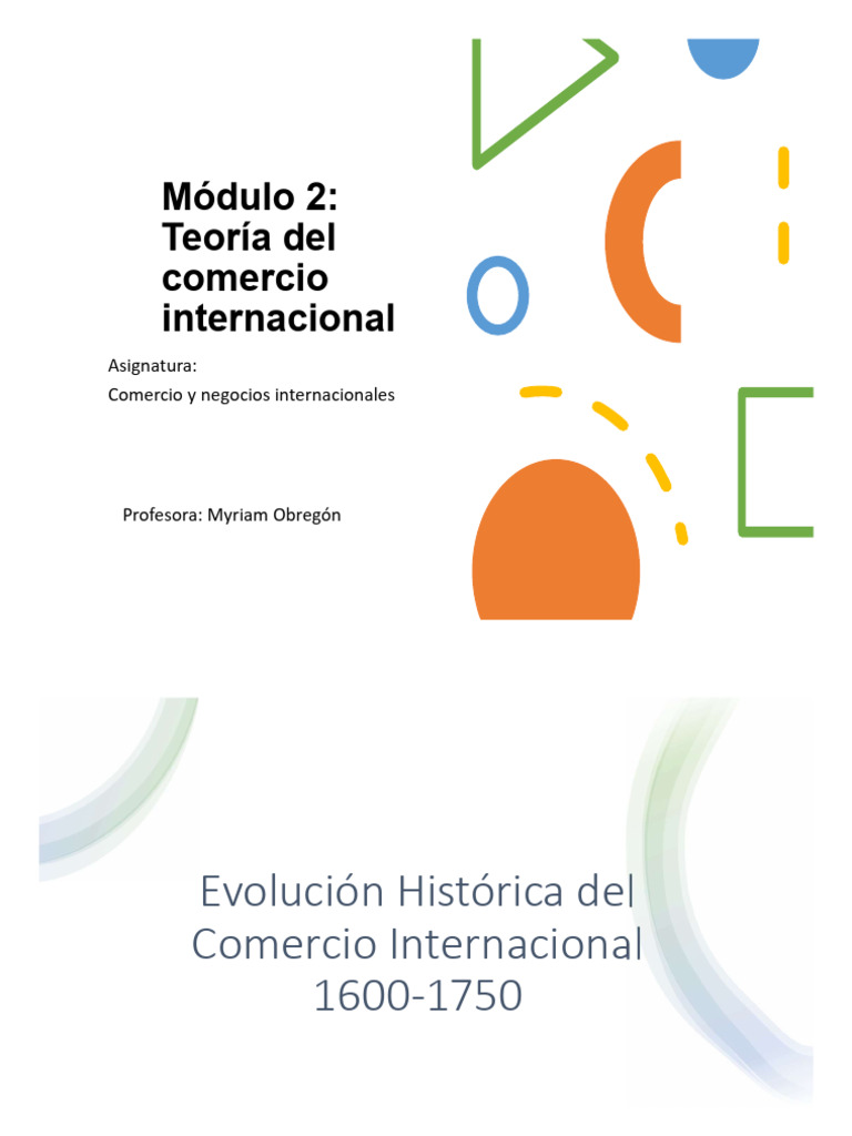 U2 Teoría Del Comercio Internacional PP | PDF | Mercantilismo | El ...