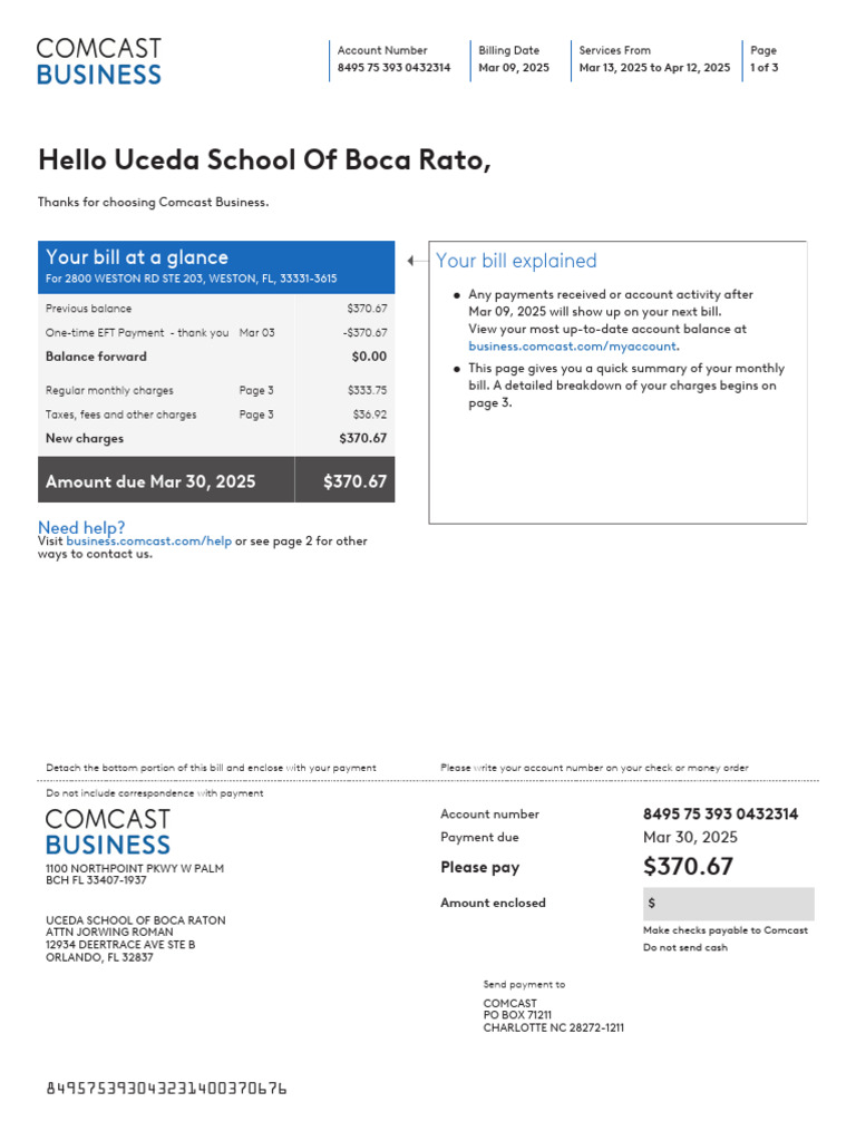 Comcast Business Invoice 8495753930432314-03-09-2025 ...