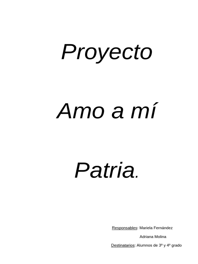 Fomentando el Amor a la Patria en Escuela | PDF | Institución | Nación