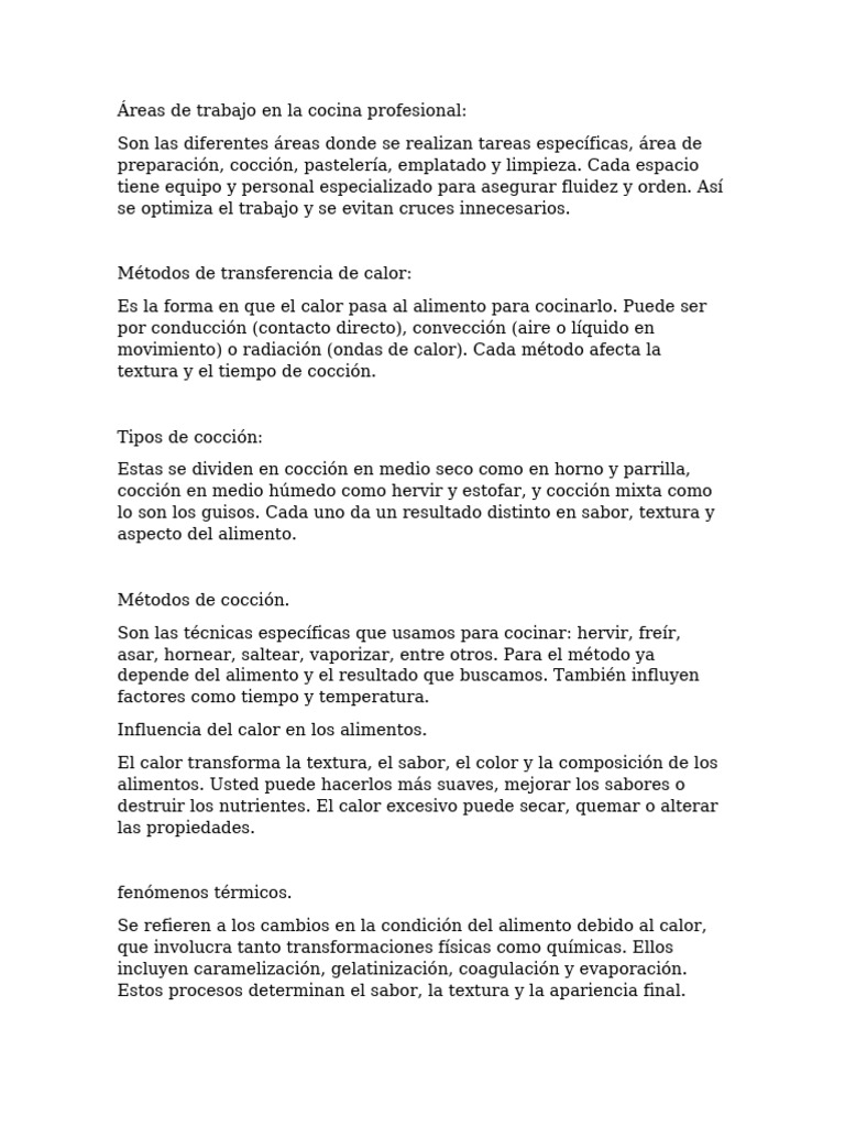 trabajo 1 | PDF | Cocinando | Alimentos