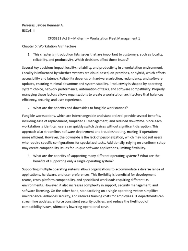 Workstation Management Strategies and Architecture | PDF | Desktop ...