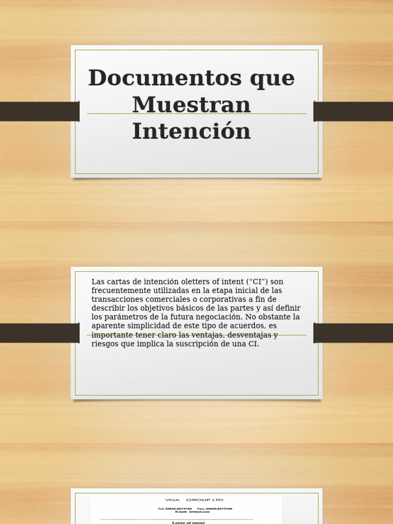 Cartas de Intención en Negociaciones Comerciales | PDF | Ley ...
