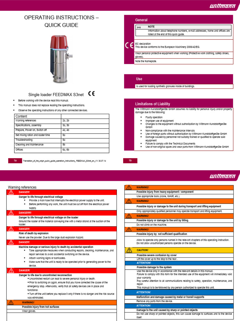 Quick Guide Feedmax S3net en V1 | PDF | Electrical Connector ...