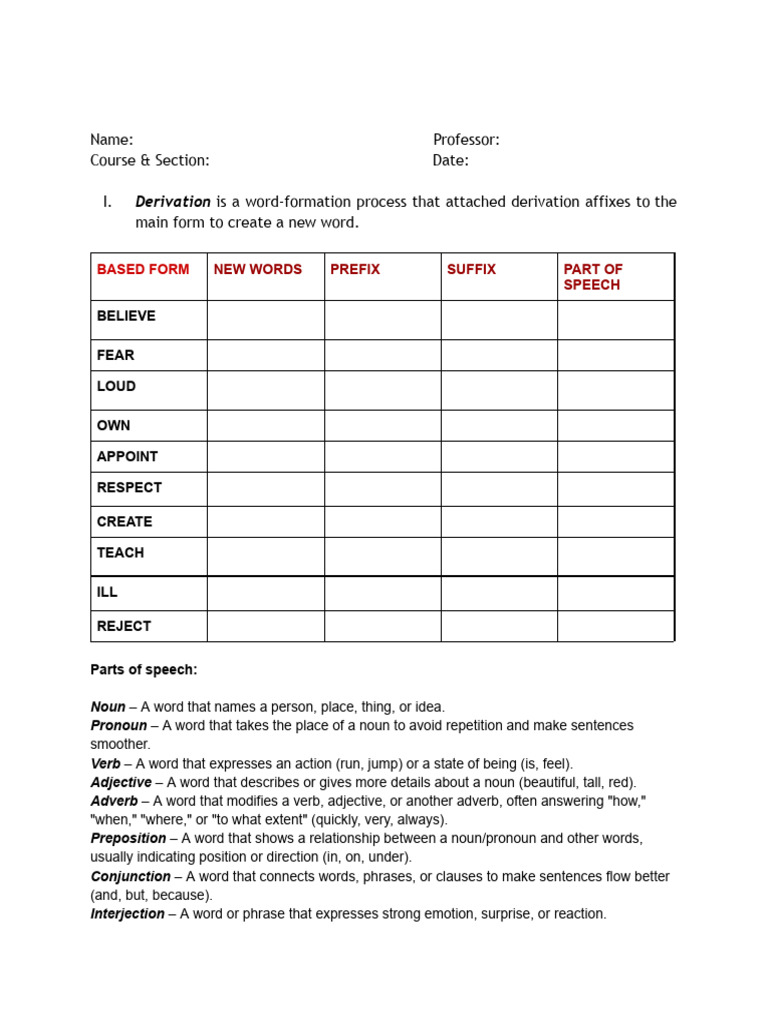 BACKFORMATION | PDF | Adverb | Word