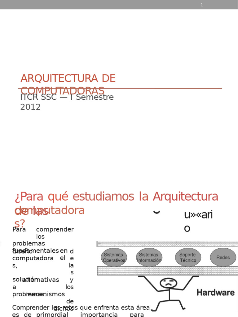 Arquitectura: Computadoras | PDF | Hardware de la computadora | Unidad ...