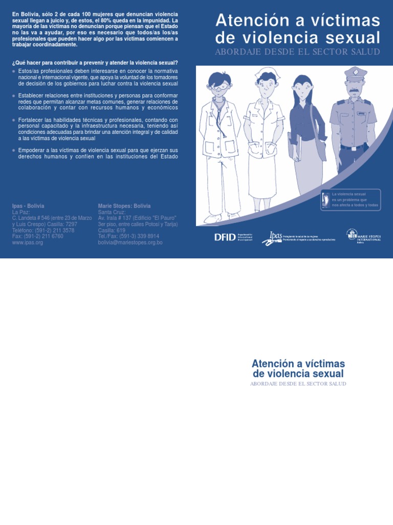 Atención Integral a Víctimas de Violencia Sexual en Bolivia | PDF ...