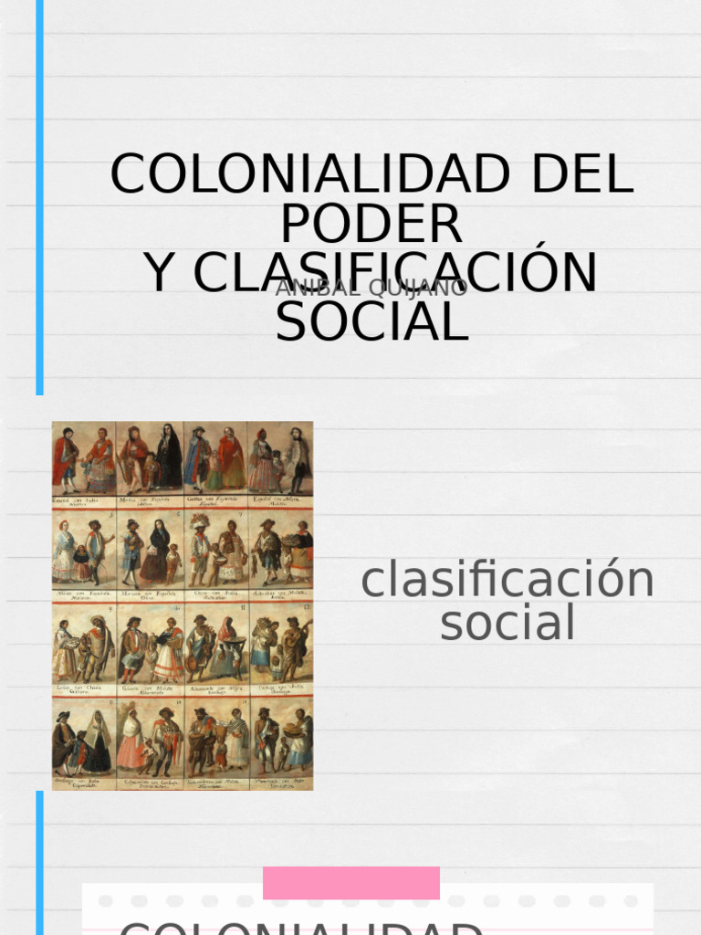 Colonialidad Del Poder | PDF | Economias