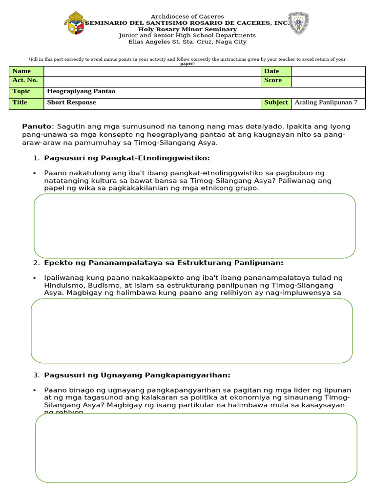 AP 7 Act. No. 4 | PDF