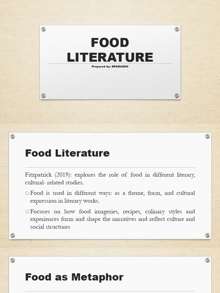 Food Literature | PDF