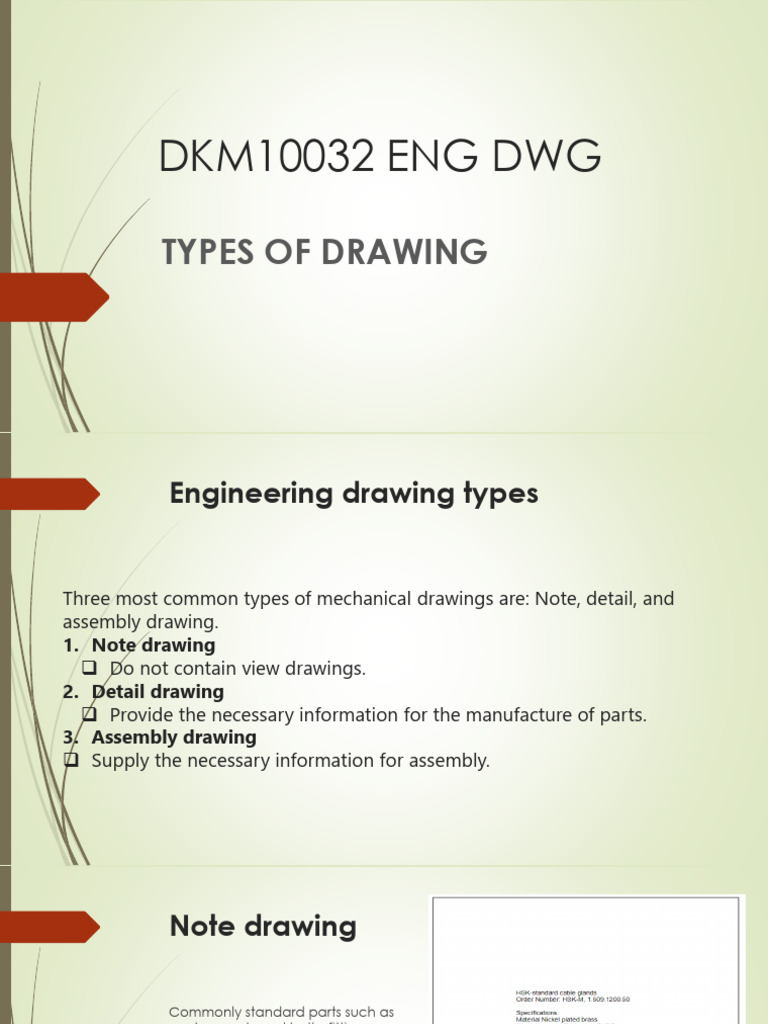Types of Mechanical Drawings Explained | PDF | Technical Drawing