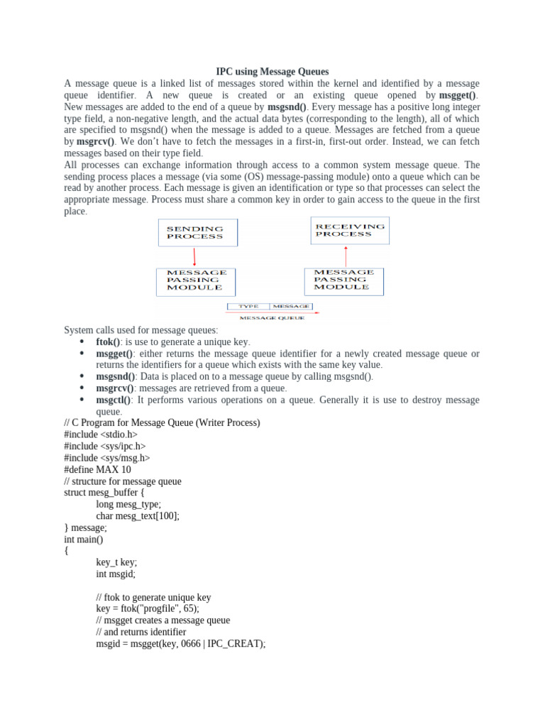 Unit 4 Message Queues Semaphores | PDF | Synchronization | Software ...