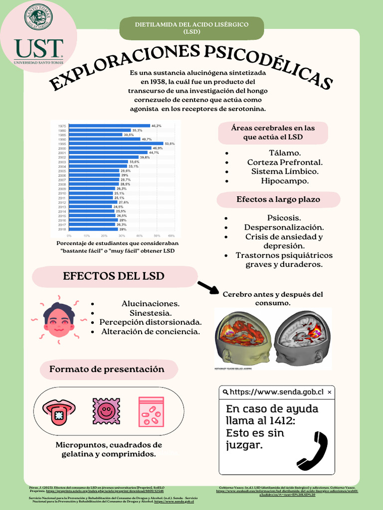 Efectos del LSD en jóvenes universitarios | PDF | Neuropsicología ...