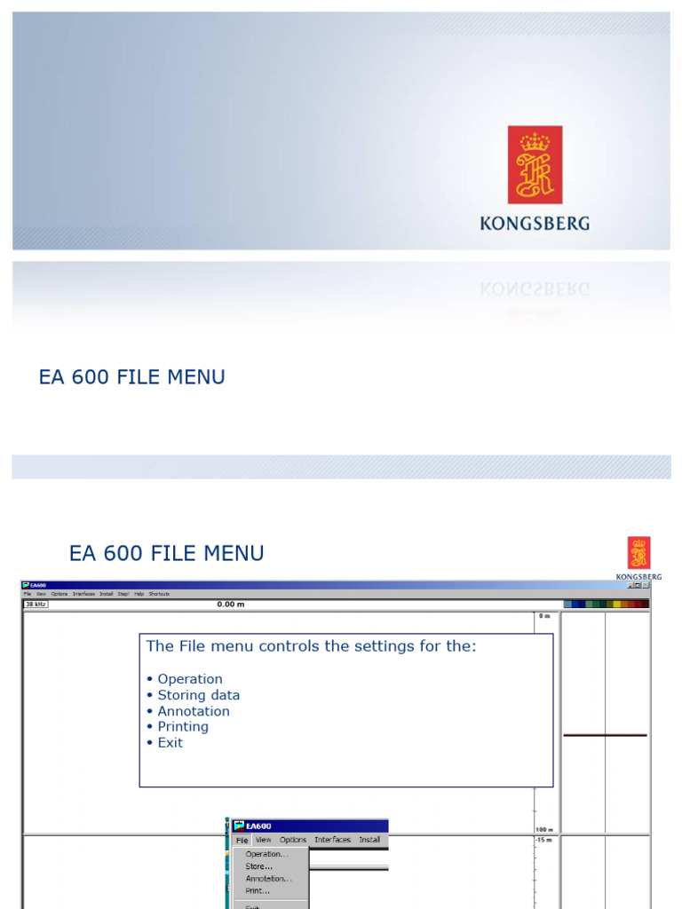 EA 600 File Menu Overview and Functions | PDF | Menu (Computing ...