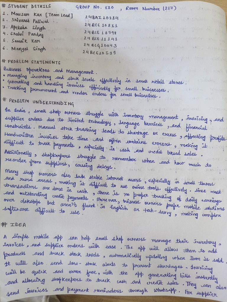 Handwritten - Brief | PDF