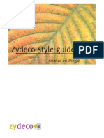 Zydeco Style Guide: Science On The Go