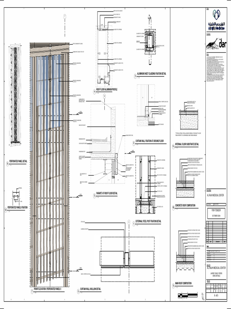 Al Rajhi Medical Center Construction Details | PDF | Wall ...