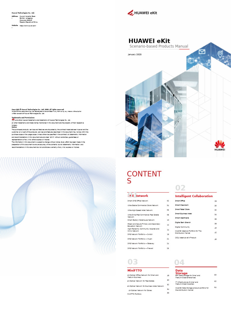 HUAWEI Ekit Scenario-Based Products Manual - 2025 | PDF | Computer ...