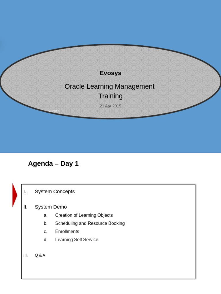 Oracle Learning Management Training Guide | PDF | Learning | Behavior ...