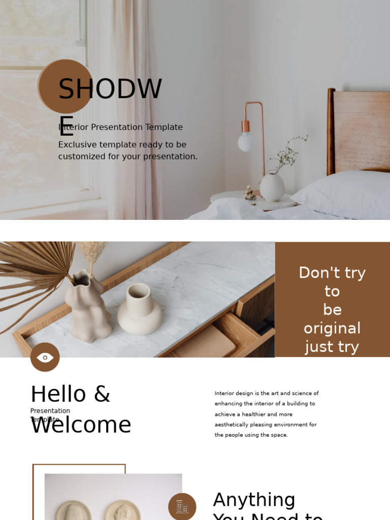 Brown and White Minimalist Interior Design Presentation | PDF ...