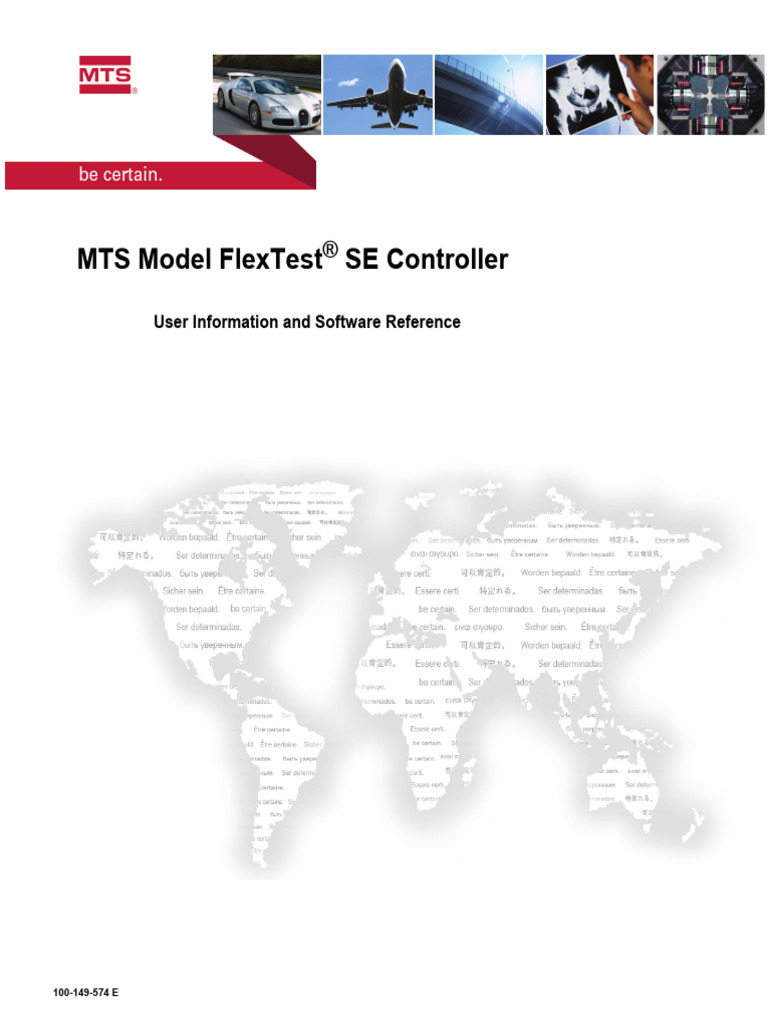MTS FlexTest SE Controller Manual | PDF | Booting | Menu (Computing)