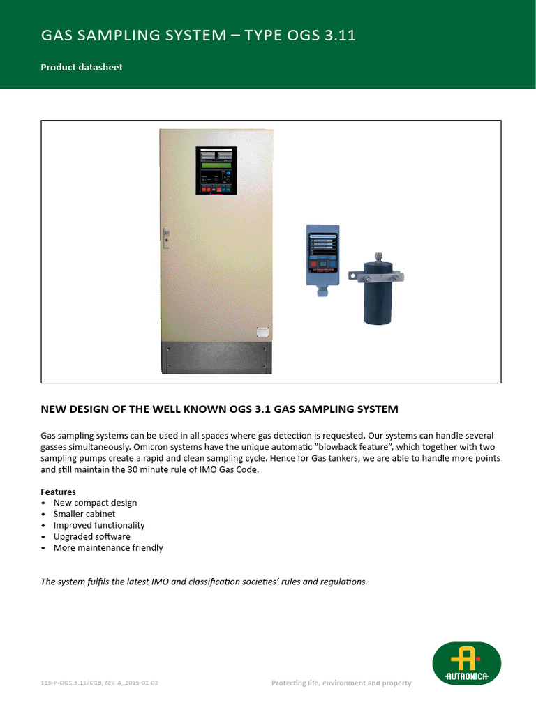 OGS 3.1 Gas Sampling System Manual | PDF | Pump | Vacuum Tube